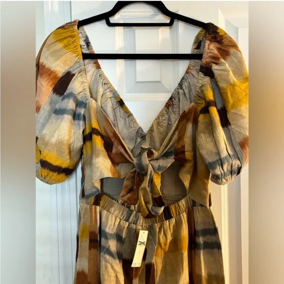 NWT Anthropologie Ranna Gill Tie Back Jumpsuit Size Large - Picture 15 of 16